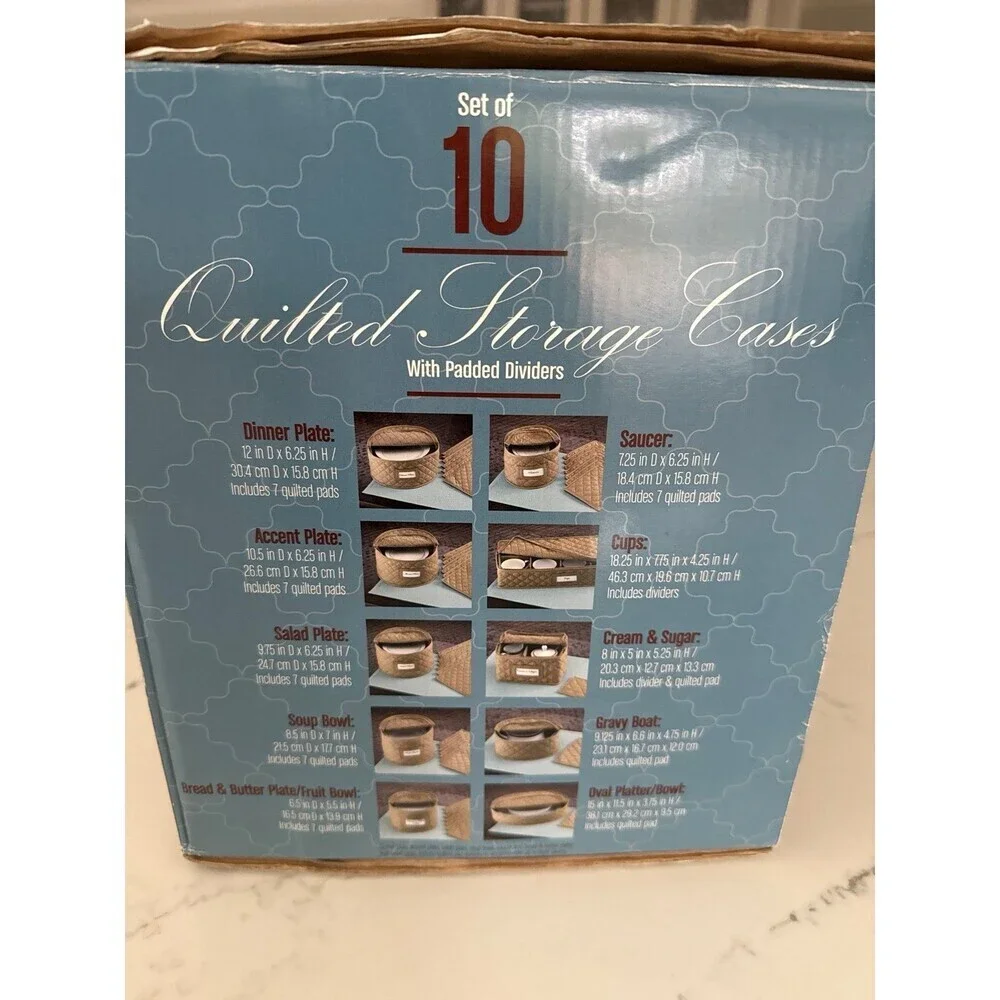 Quilted Storage Cases Set of 10